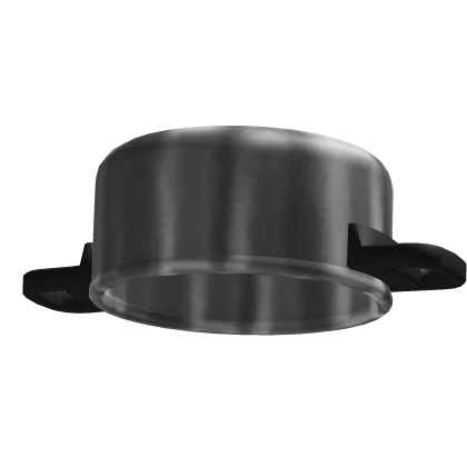 silver metal pot hat