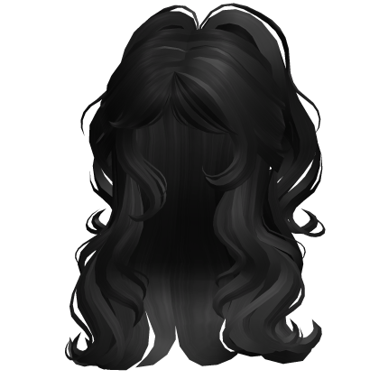♡ Voluminous Half up Half Down Waves (Black) thumbnail