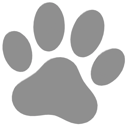 paw print face sticker
