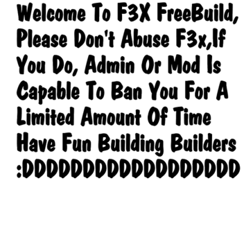 F3x FreeBuild (Read Description)