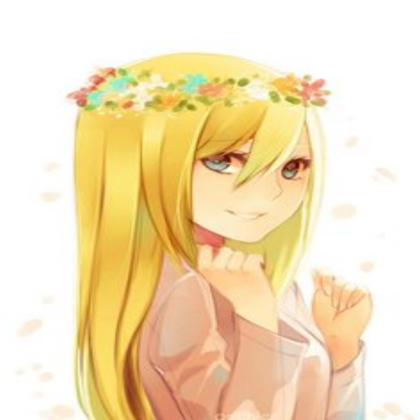girl with blond hair Roblox decal