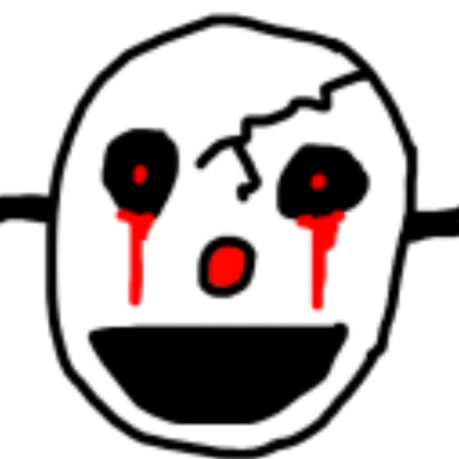Creepy clown mask for my game! Roblox decal