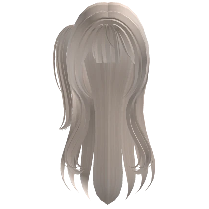 long side ponytail harajuku hair in platinum | Roblox Item