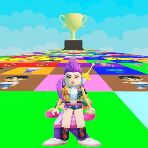 KPop Demon Hunters Block Run official Roblox game thumbnail