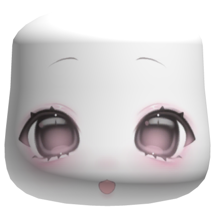 ♡ cheeks chibi smiling soft pink blush face Roblox item