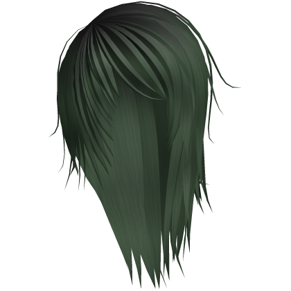 forest green emo scene layered long hair Roblox item
