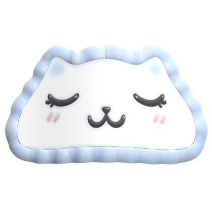 Kitty Sleep Mask White & Blue Roblox item