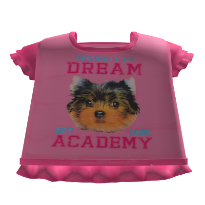 ♡ kawaii cute little pink top tweencore puppy moe Roblox item