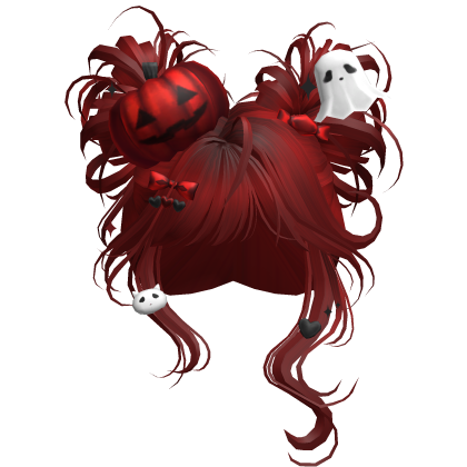 Spooky Halloween Pumpkin Buns  (Red)