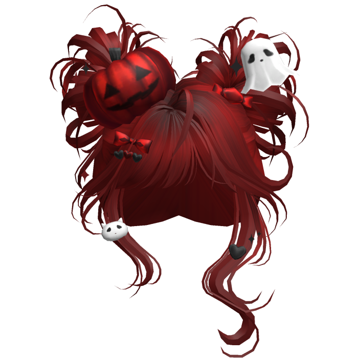 Spooky Halloween Pumpkin Buns  (Red)