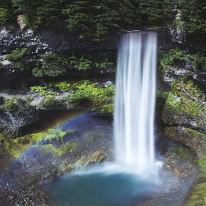 Scenery picture with big water in valley Roblox decal