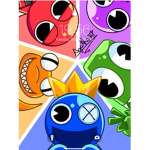 Happy group rainbow
