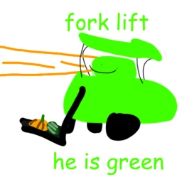 be a green forklift and work [FACILITY REMADE] icon