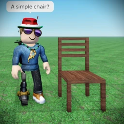 A simple chair. icon
