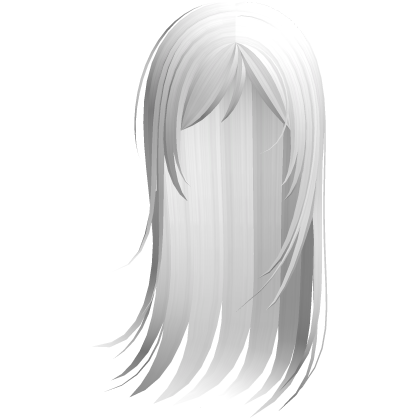 long windy ghost anime girl hair in white Roblox item