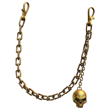 Gold Waist Chains w/ Hanging Skull 1.0 Roblox item