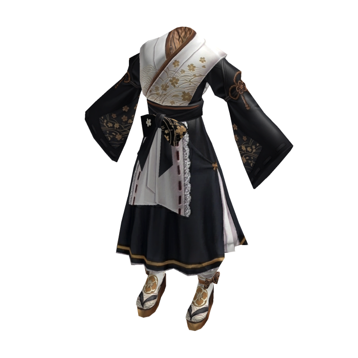Traditional Attire Shrine Maiden Outfit-BlackWhite