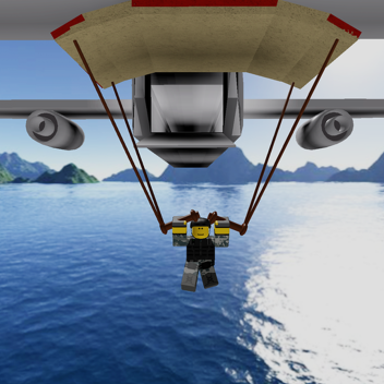 Parchute Of Plane