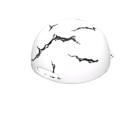 White And Black Cracked Backwards Cap