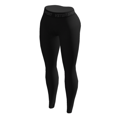 Skinny Sport Leggings Black