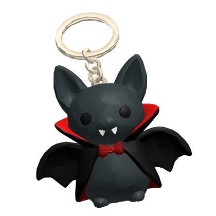 Vampire bat halloween keychain