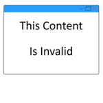 This Content Is Invalid
