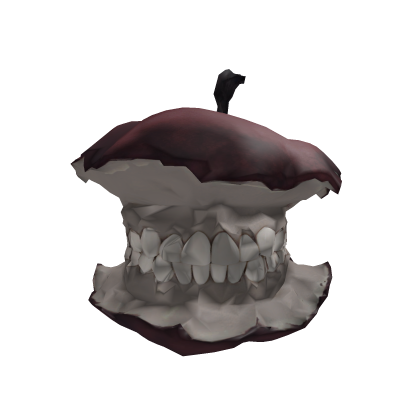 Weirdcore bitten apple head with teeth Roblox item