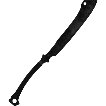 Gothic Dark Black Rusty Horror Machete Cleaver