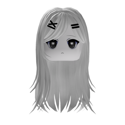 Kawaii White Long Hair Girl Roblox item
