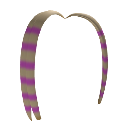 Short scene hair extensions [Blonde/Pink bands] Roblox item