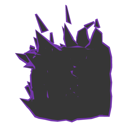 Purple Outline Flaming Body