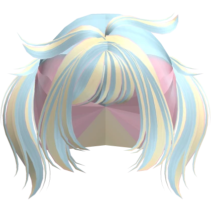 ♡ ꒰ Short Y2K Spiky Gothic Pigtails (Confetti) | Roblox