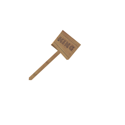 Wooden King Sign Test