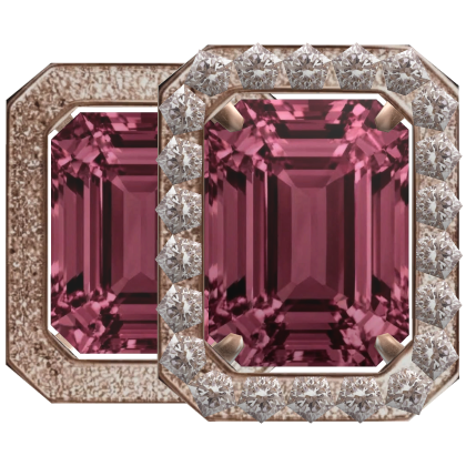 Luxurious Pendant Purple Earrings