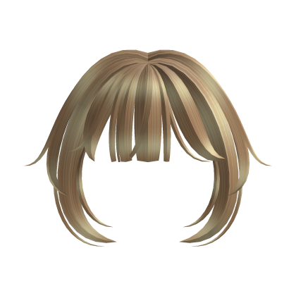 blonde straight messy short shy anime bangs Roblox item
