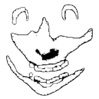 White scary face is game jumpscare Roblox decal
