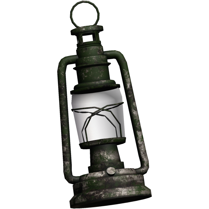 Grunge Mossy Rusty Lantern (R)