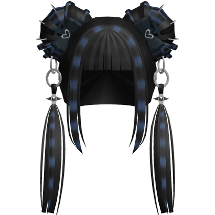 Gothic Twin Tails In Black & Blue