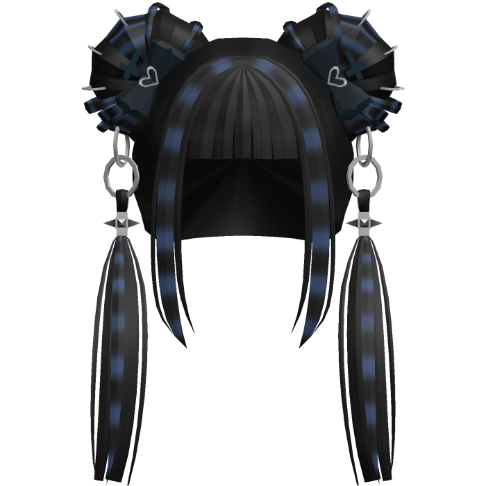 Gothic Twin Tails In Black & Blue