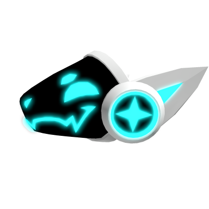 Emissive Protogen Visor | Blue/White PBR Roblox item