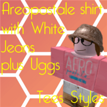 Aeropostale Shirt with Uggs Roblox decal
