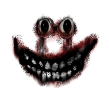 scary red smiling face Roblox decal