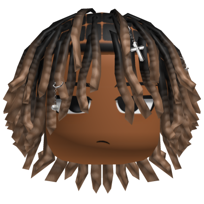 Messy Grunge Dreads W/ Clips&Face Black&Blonde thumbnail
