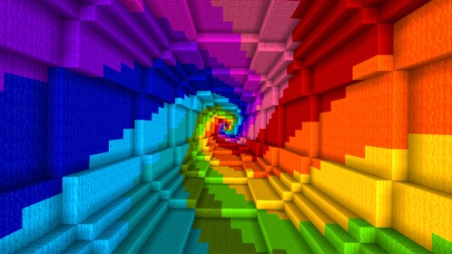 무지개 나선 가을 타워! 🌈