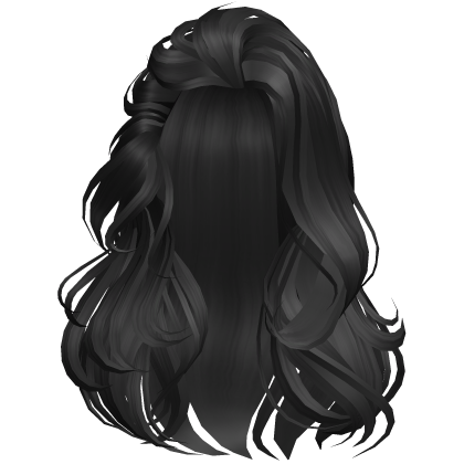 Beautiful Lazy Girl Messy hair (Black) Roblox item