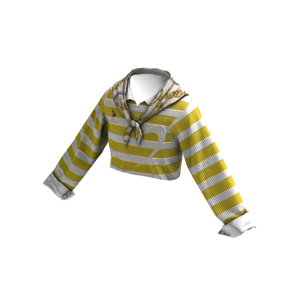 Sunny Stripe Scarf Crop
