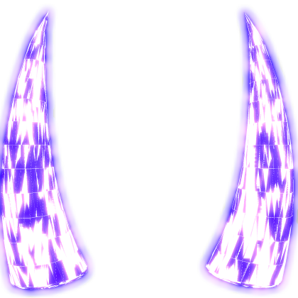 Animated Emissive Glowing Horns (Big) - Purple