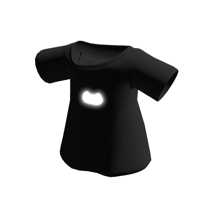 [EMISSIVE] Glowing Cat Off Shoulder Shirt Black