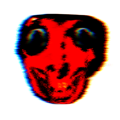 Nightmare, analog, horror, red thing Roblox decal