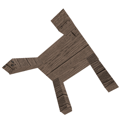 wooden work stool